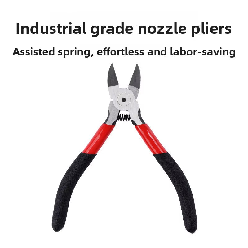 Sharp Diagonal Nozzle Pliers Electronic Cutting Tool for Plastic Gate Metal Wire Cable Precision Flush Cutter for DIY Repair