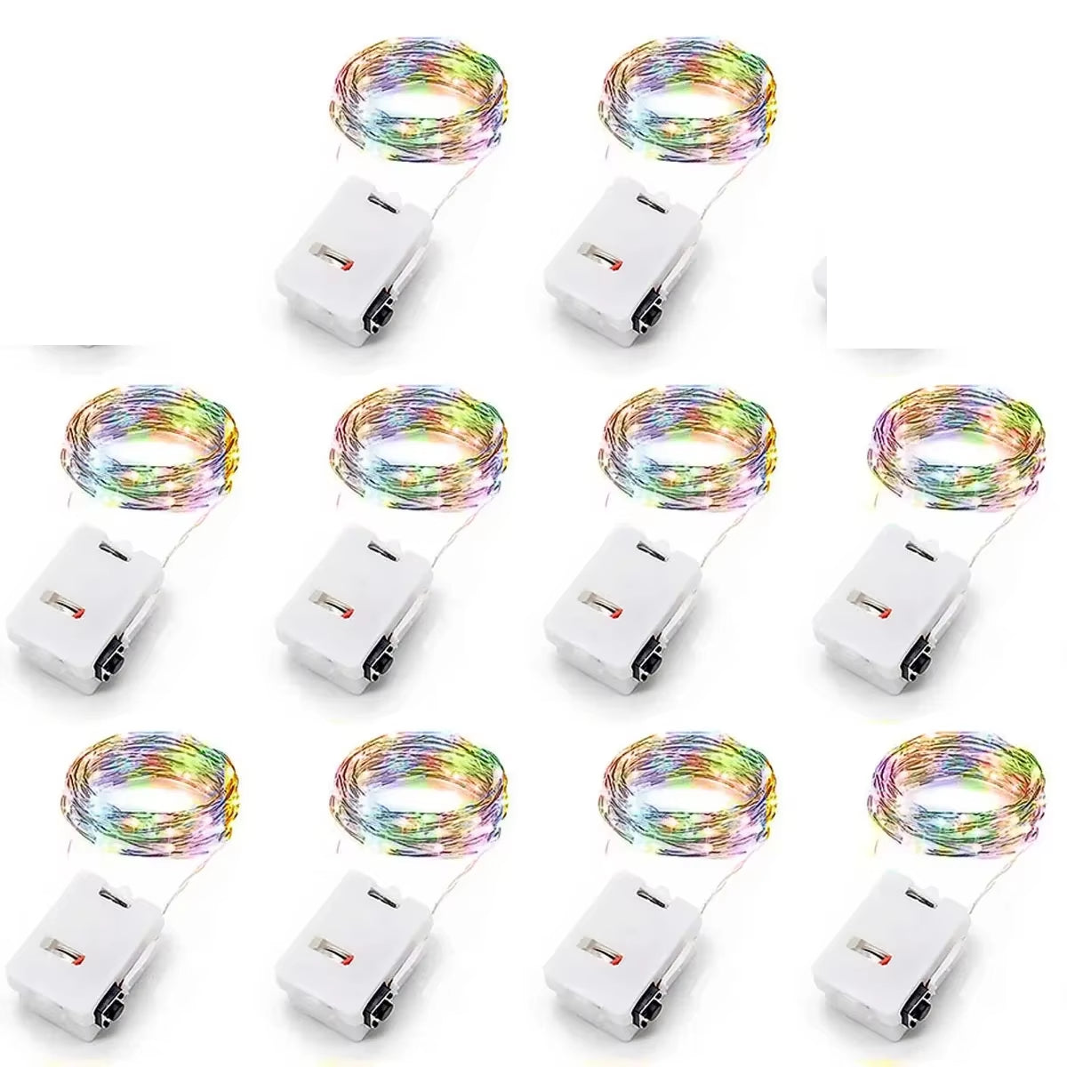 Outside 10 Pack Waterproof Mini Fairy Lights Copper with 3 Speed Modes for Christmas Decorations and Outdoor Use Battery Powered