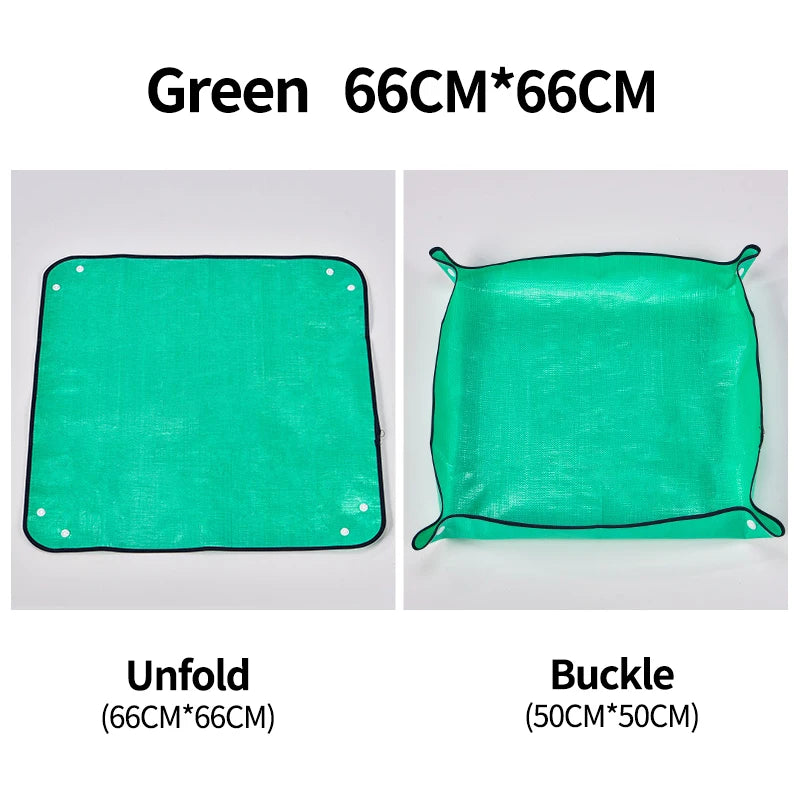 1Pcs Planting Mat 50Cm-100Cm Gardening Potting Pad Foldable Garden Plant Flower Pot Transplanting Waterproof Mats