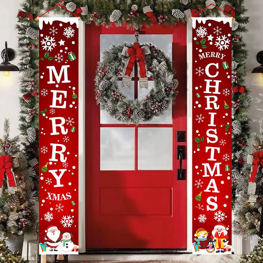 Christmas Hanging Flag Christmas Decor