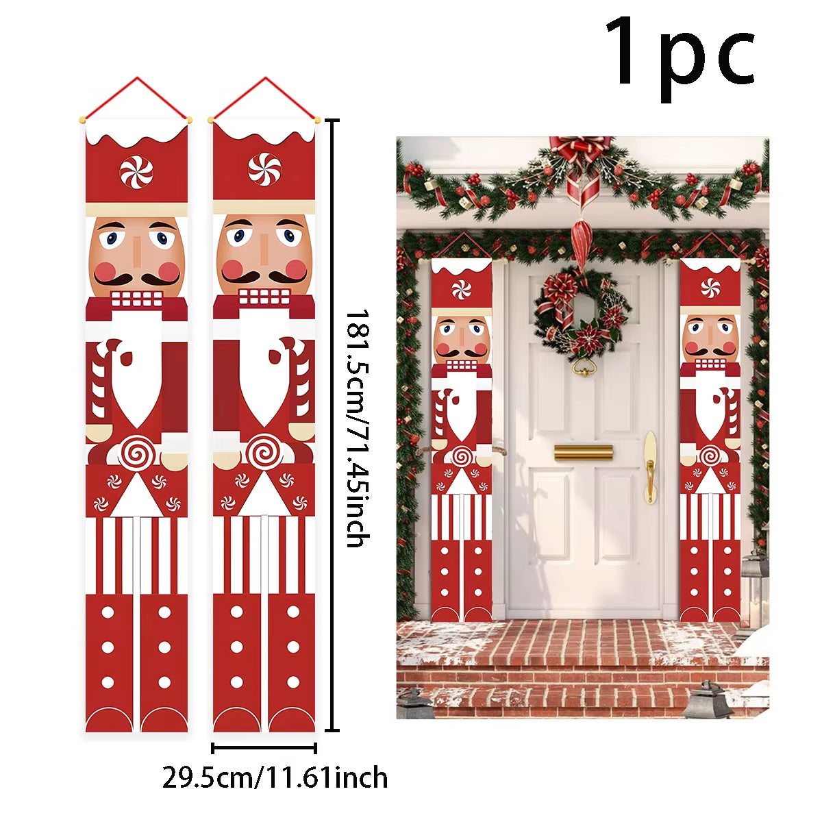 Christmas Hanging Flag Christmas Decor