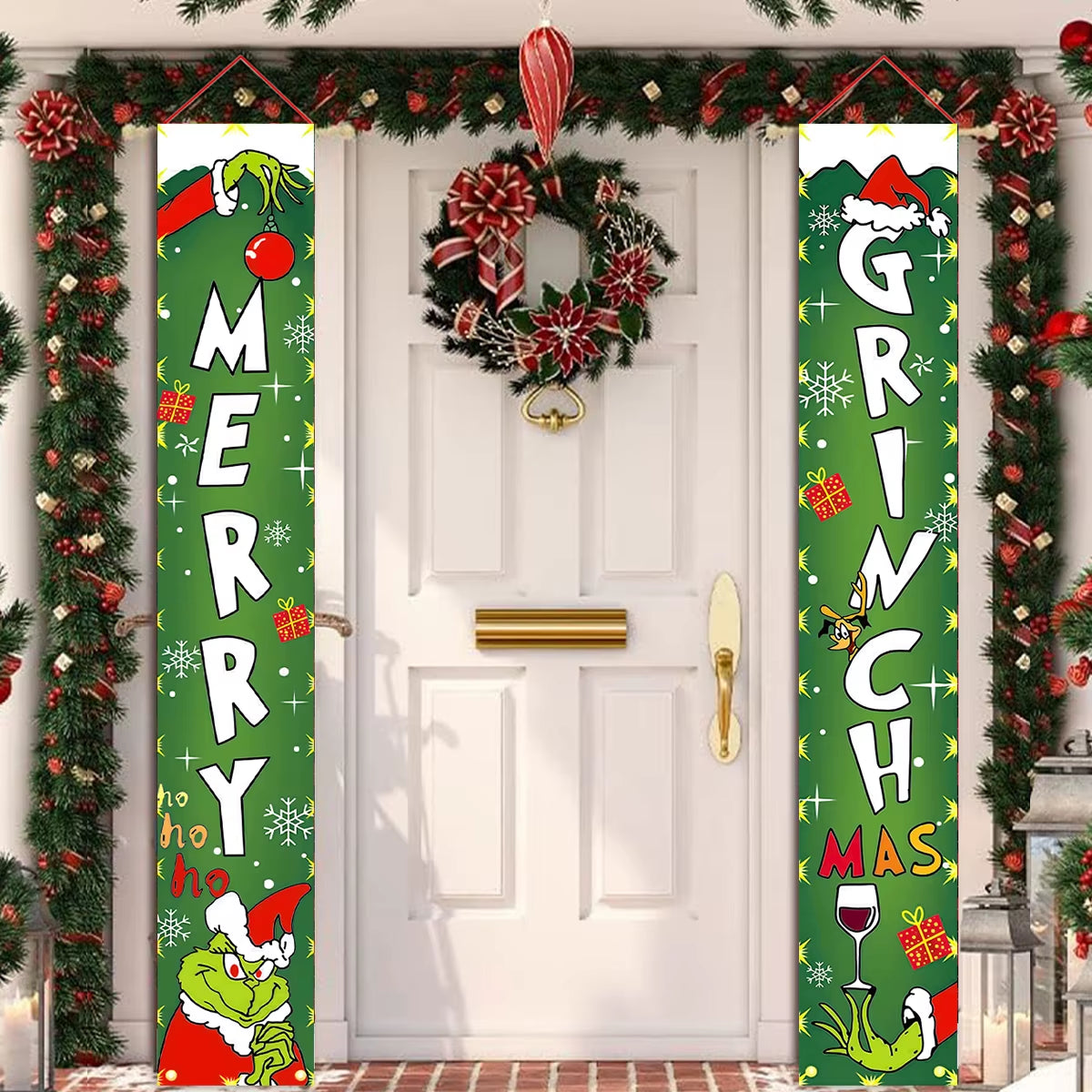 Christmas Hanging Flag Christmas Decor