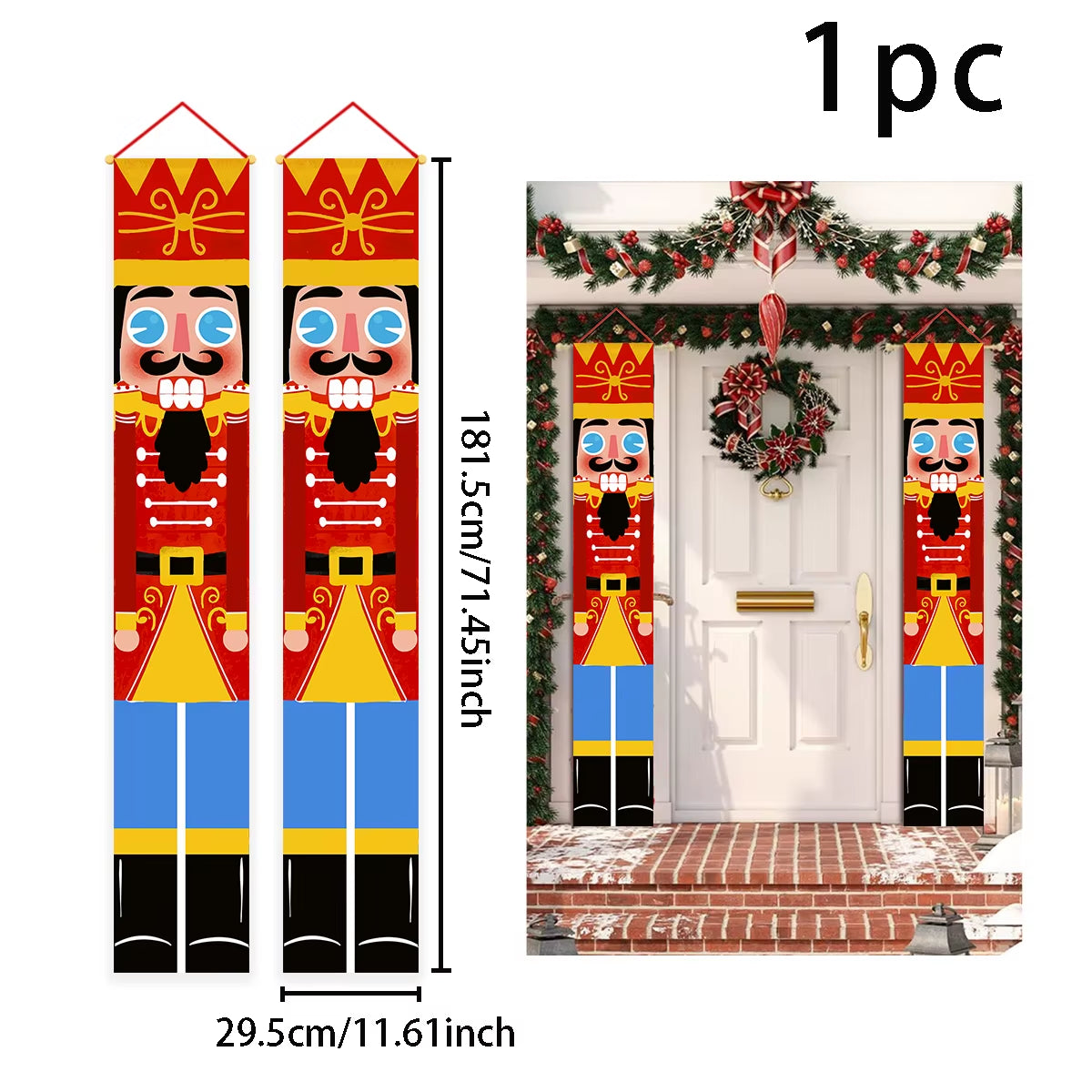 Christmas Hanging Flag Christmas Decor