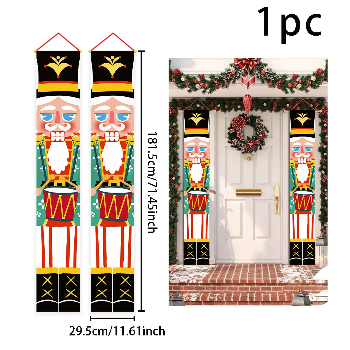 Christmas Hanging Flag Christmas Decor