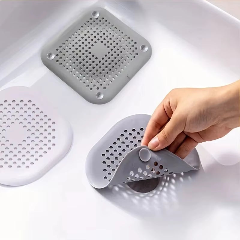 Revolutionary Silicone Floor Drain Sticker - Ultimate Hair Filtration & Anti-Blocking Solution for Your Bathroom & Kitchen!