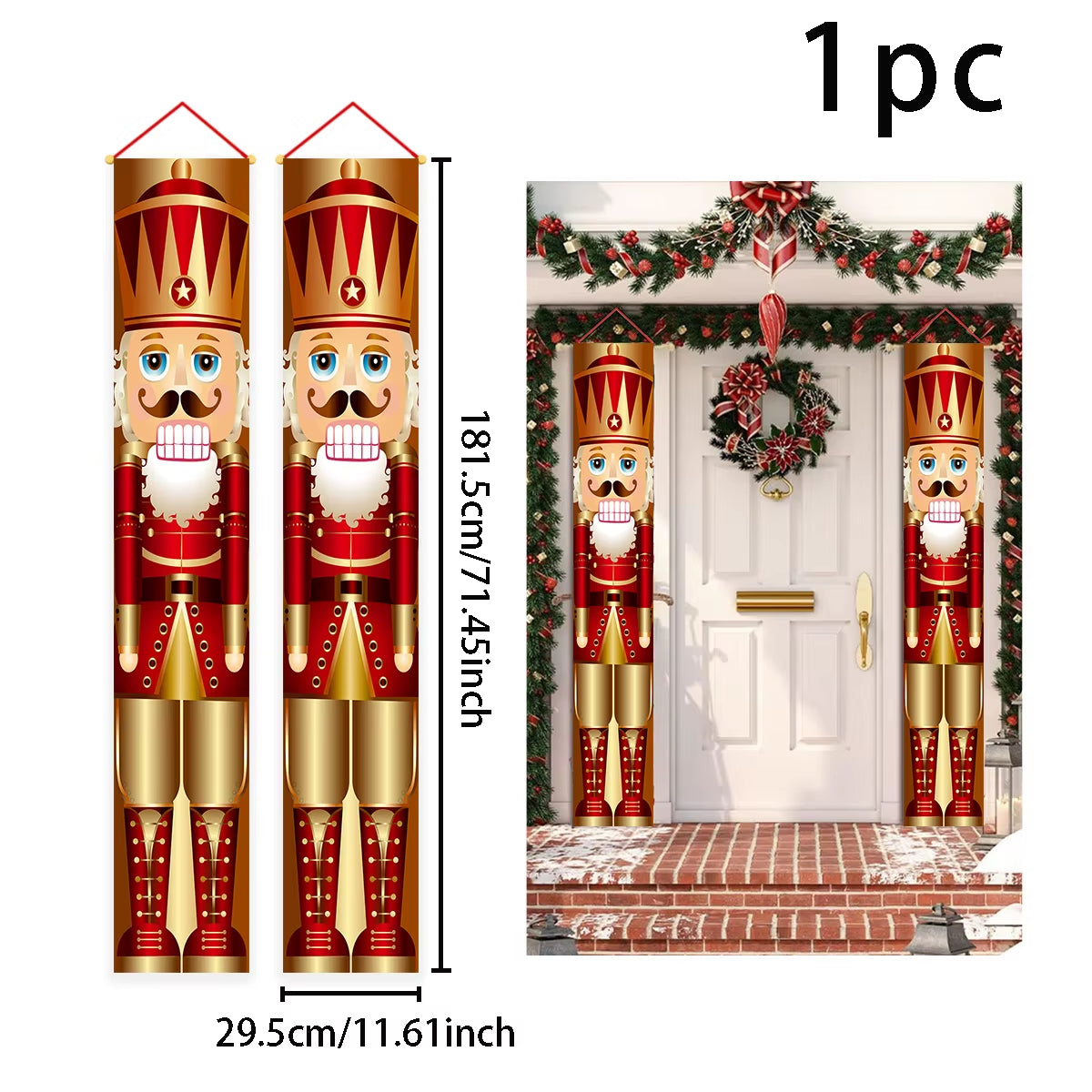 Christmas Hanging Flag Christmas Decor