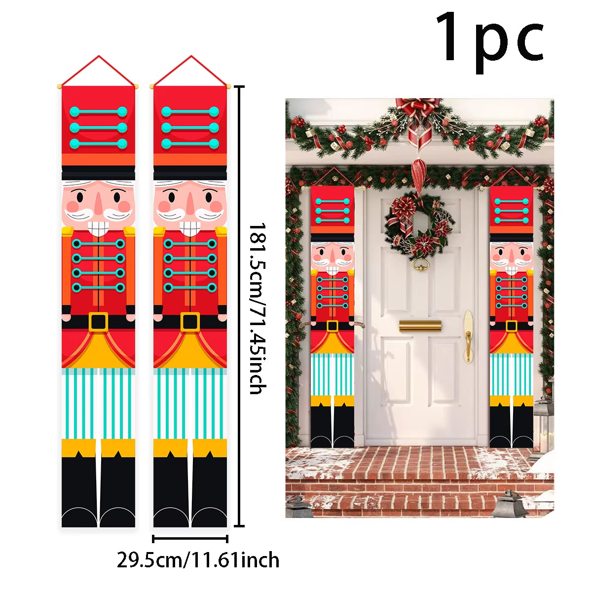 Christmas Hanging Flag Christmas Decor