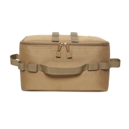 Outdoor Camping Storage Bag Basket Gas Stove Canister Pot Carry Bag Sack Picnic Bag Cookware Utensils Organizer