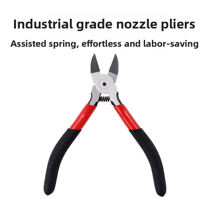 Sharp Diagonal Nozzle Pliers Electronic Cutting Tool for Plastic Gate Metal Wire Cable Precision Flush Cutter for DIY Repair