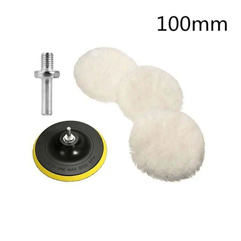 Universal Car Polish Pad 3/4Inch for M10/M14 Soft Wool Machine Waxing Polisher Car Body Polishing Discs Cleaning Accessories