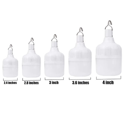 1-8Pcs Portable Outdoor Camping Lights USB Rechargeable Lamp LED Emergency Bulb Hook High Power Tents Lantern Night Lights Bulb