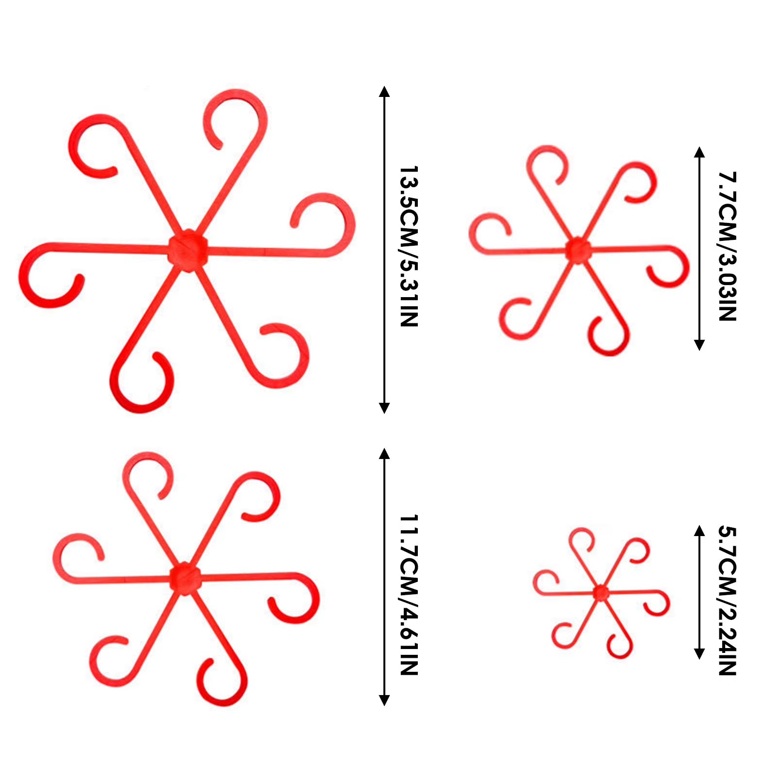 4Pcs Plants Stem Support Black/Red/Green Plastic Trellis Easy Installation Vine Plants Trellis for Indoor and Outdoor Plants