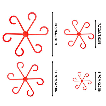 4Pcs Plants Stem Support Black/Red/Green Plastic Trellis Easy Installation Vine Plants Trellis for Indoor and Outdoor Plants