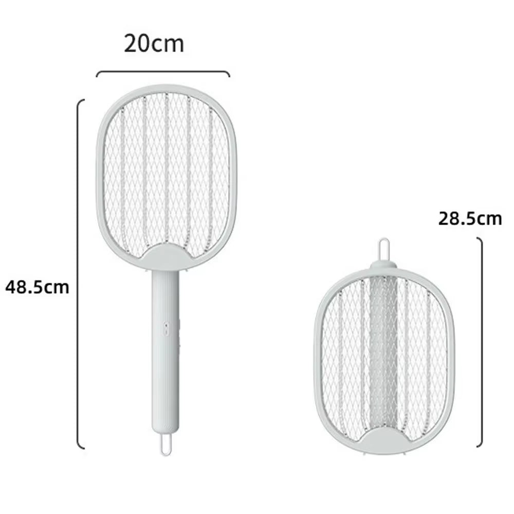 Foldable Electric Mosquito Killer 3000V USB Rechargeable Fly Trap Mosquito Swatter Racket Insect Killer with UV Light Bug Zapper