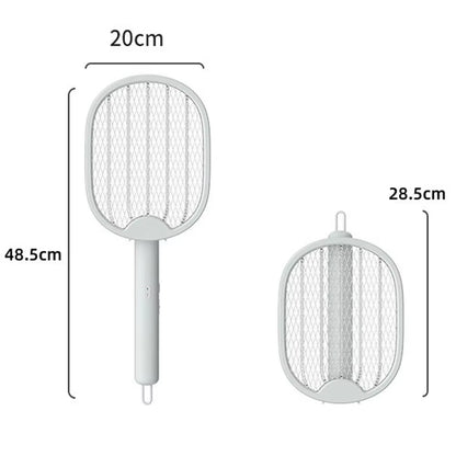 Foldable Electric Mosquito Killer 3000V USB Rechargeable Fly Trap Mosquito Swatter Racket Insect Killer with UV Light Bug Zapper