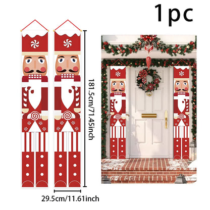 Christmas Hanging Flag Christmas Decor 