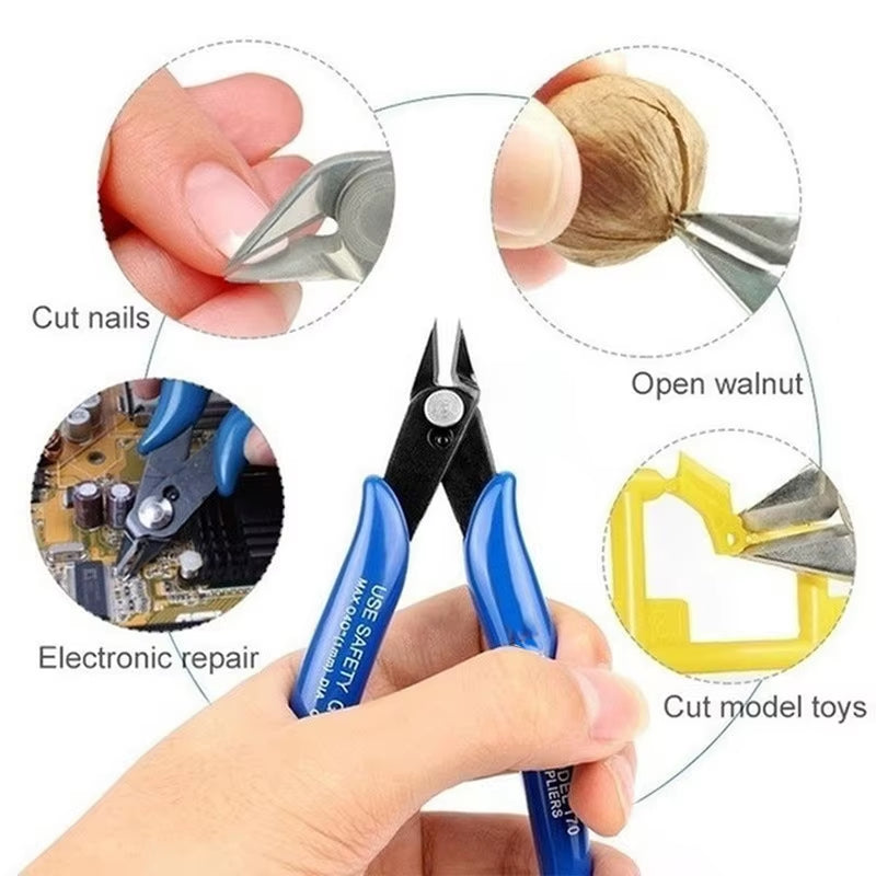 Universal Diagonal Pliers Carbon Steel Pliers Electrical Wire Cable Cutters Cutting Side Snips Flush Pliers Nipper Hand Tools