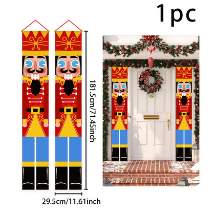Christmas Hanging Flag Christmas Decor 