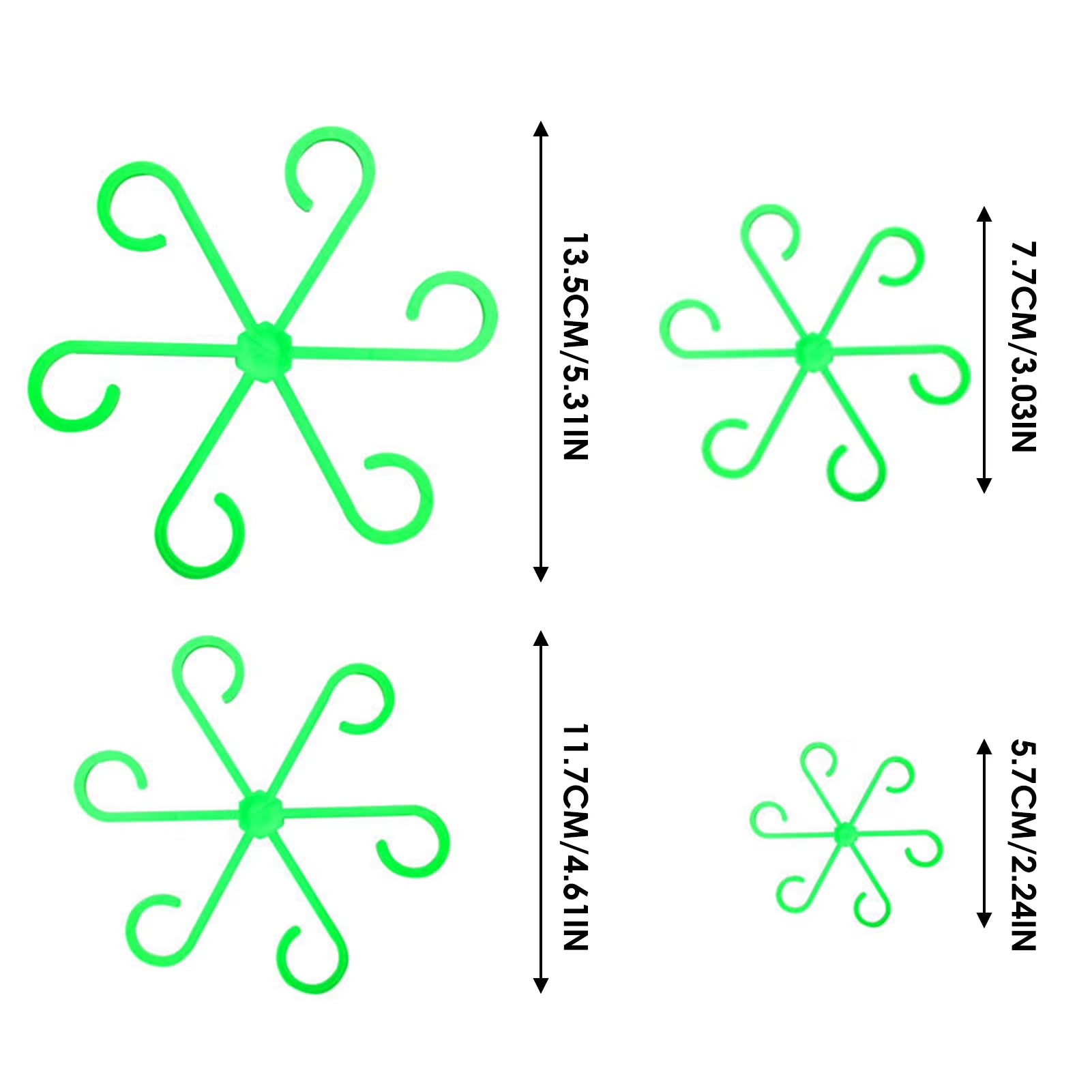 4Pcs Plants Stem Support Black/Red/Green Plastic Trellis Easy Installation Vine Plants Trellis for Indoor and Outdoor Plants