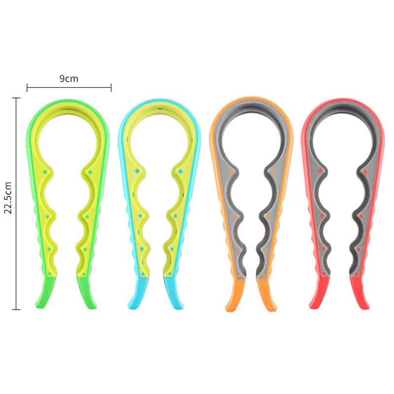 1Pc Multifunctional 4-In-1 Jar Opener, Jar Gripper, Lid Opener, Can Opener, Bottle Opener