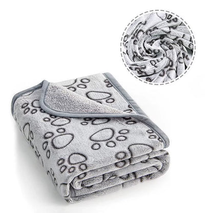 Soft Dog Blanket Washable, Cat Blanket for Indoor Cats Large Medium Small Dog Gifts Puppy Essentials (Grey) Bed
