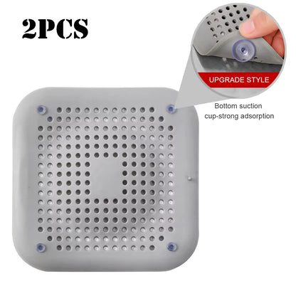 Shower Drain Covers Silicone Tube Drain Hair Catcher Stopper with Sucker for Bathroom Kitchen Filter Trap Home Drain Protectors