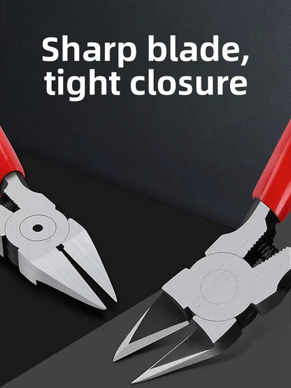 Sharp Diagonal Nozzle Pliers Electronic Cutting Tool for Plastic Gate Metal Wire Cable Precision Flush Cutter for DIY Repair