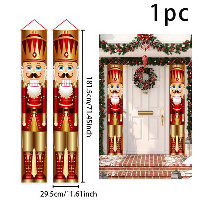 Christmas Hanging Flag Christmas Decor 