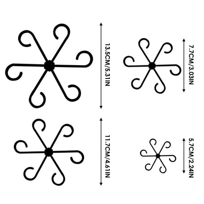 4Pcs Plants Stem Support Black/Red/Green Plastic Trellis Easy Installation Vine Plants Trellis for Indoor and Outdoor Plants