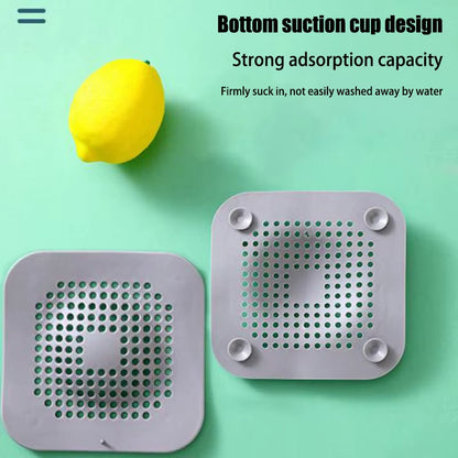 Revolutionary Silicone Floor Drain Sticker - Ultimate Hair Filtration & Anti-Blocking Solution for Your Bathroom & Kitchen!