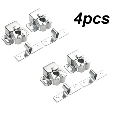 Press the Home Wardrobe Door Buckle Touch the Bead Magnetic Dual Wheel Spring Fixed Lock Buckle Low Foot Cabinet Door Buckle