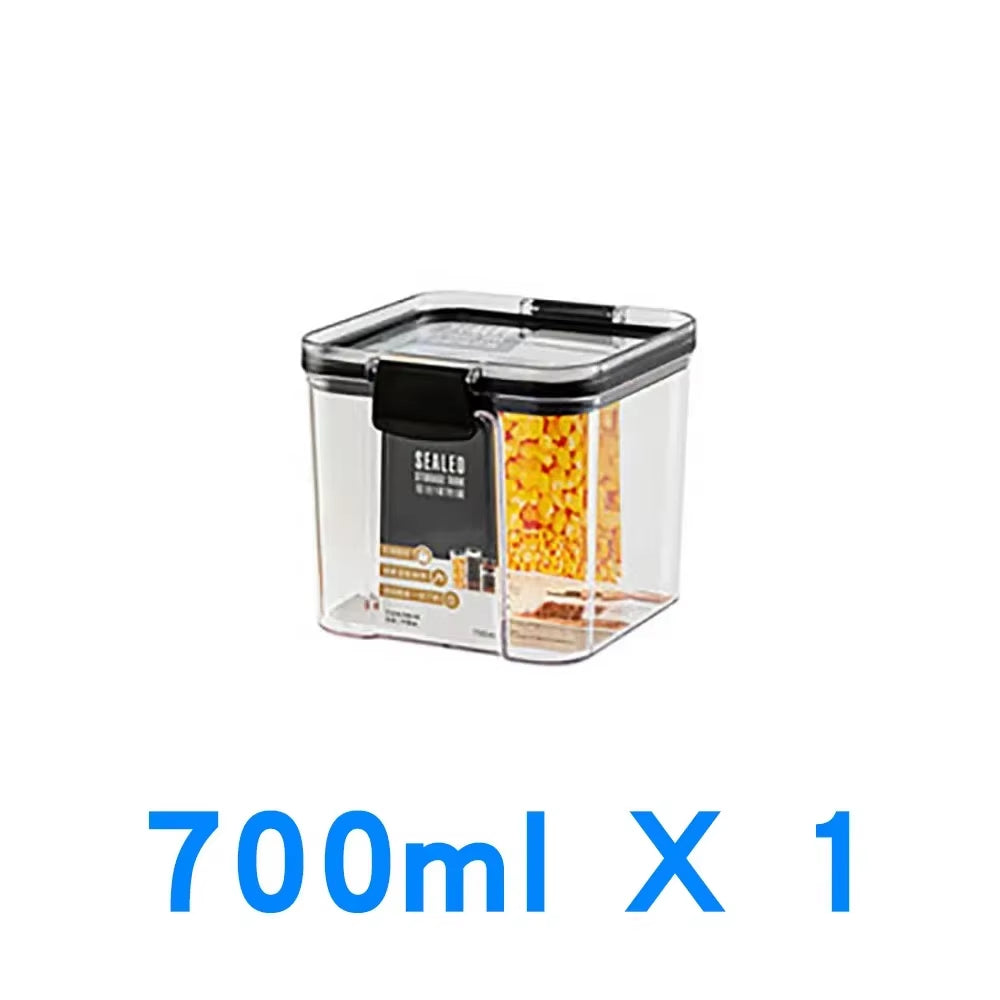 Food Storage Kitchen Containers Plastic Box Jars for Bulk Cereals Kitchen Organizers for Pantry Organizer Jars with Lid Home Set