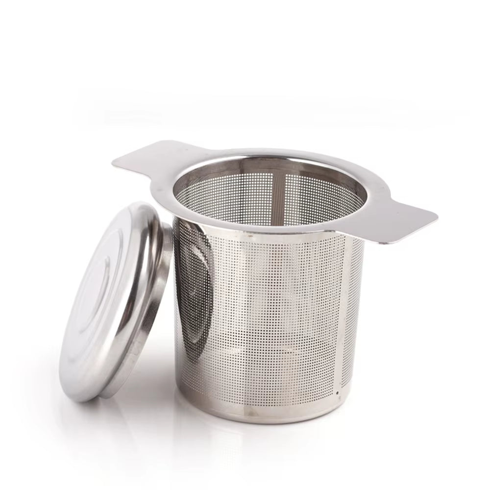 High Quality Tea Infuser Stainless Steel Coffee Tea Strainer Grid Binaural Net Leak Tea Mesh Tea Filter Tea Accessory