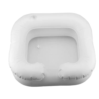 Inflatable Shampoo Tray Hair Washing Tub for the disabled Tub Portable with Drain Tube PVC