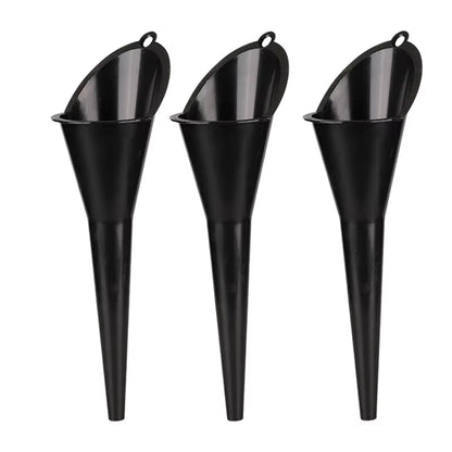 Car Long Stem Funnel Gasoline Oil Fuel Filling Tools Anti-Splash Plastic Oil Funnel Motorcycle Refueling Tools Auto Accessories